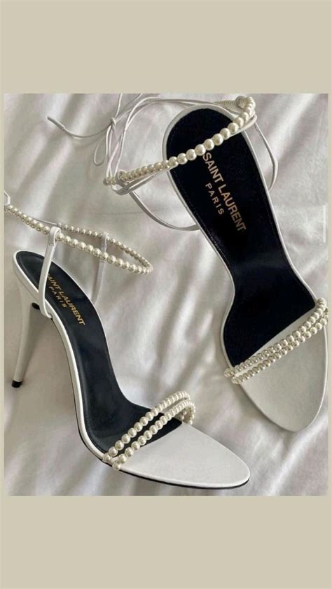 saint laurent pearl shoes